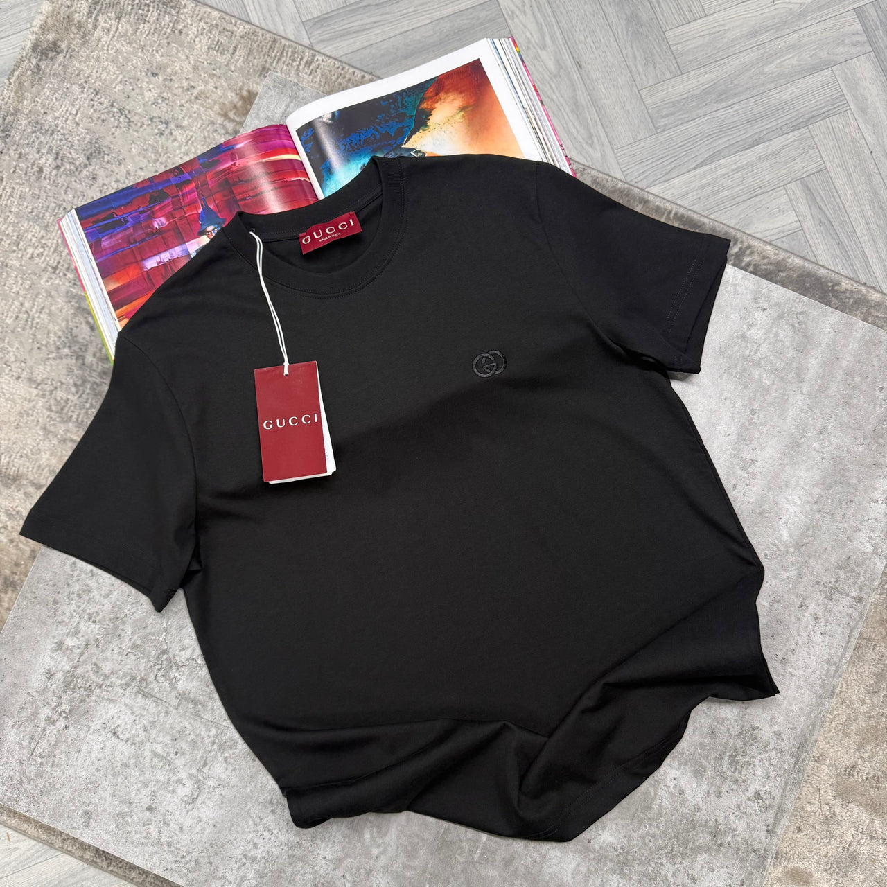GCI SMALL LOGO T SHIRT - BLACK