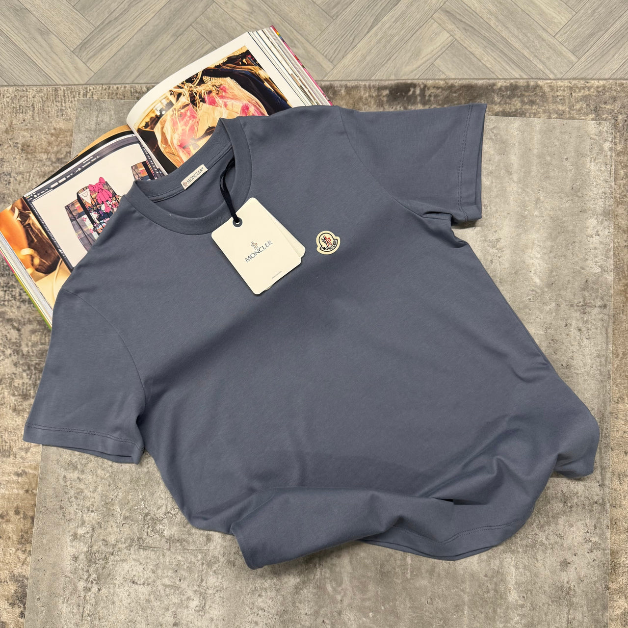 MNCLR LOGO T SHIRT - PALE BLUE