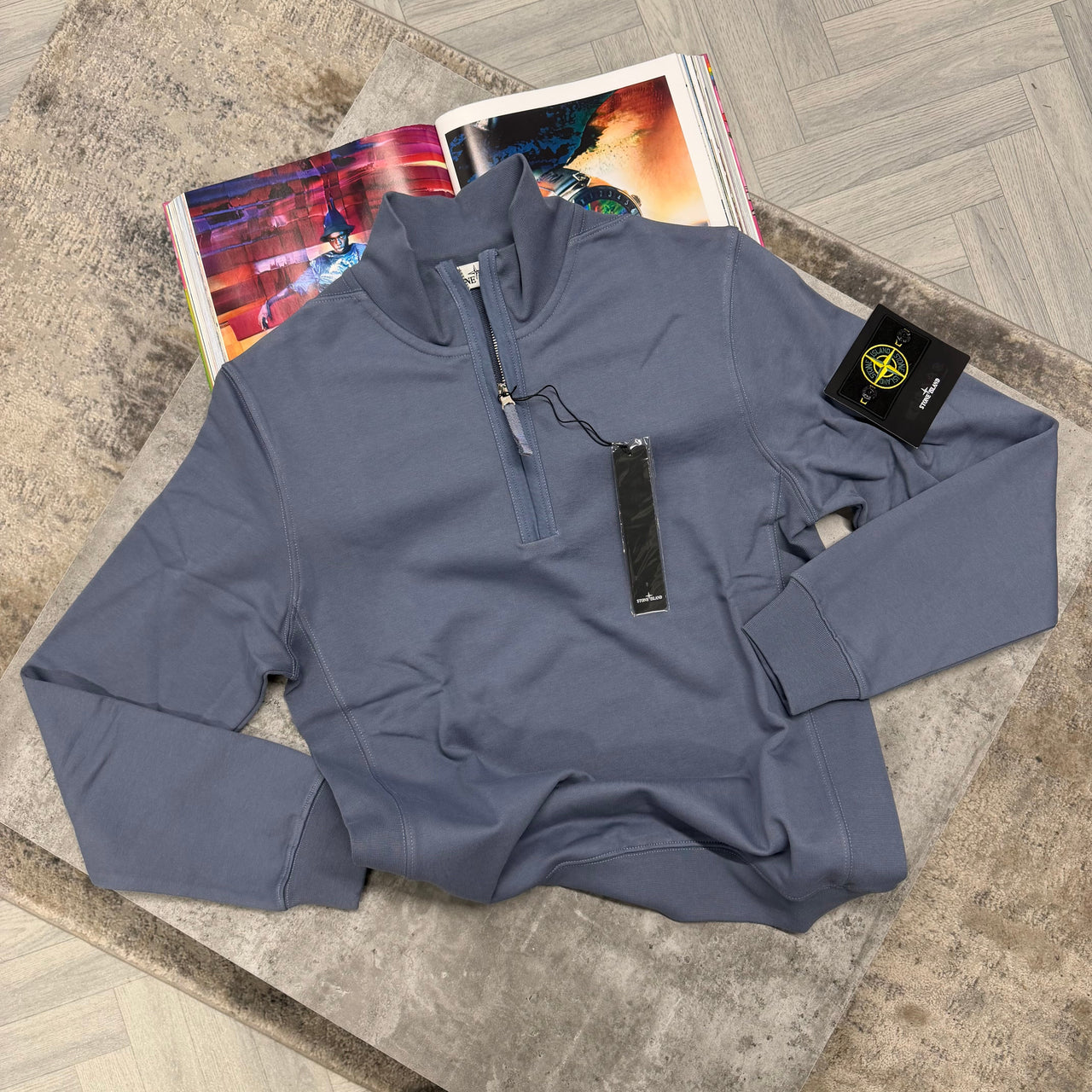 SI HALF ZIP - PALE BLUE