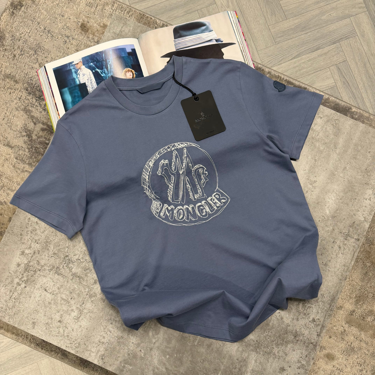 MNCLR SKETCH T SHIRT - PALE BLUE