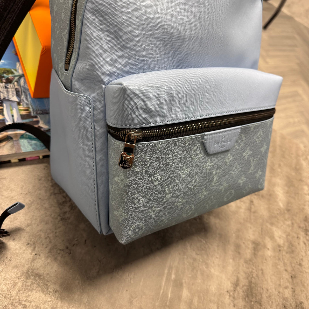 (PRE ORDER) LVE MONOGRAM BACKPACK - SKY BLUE