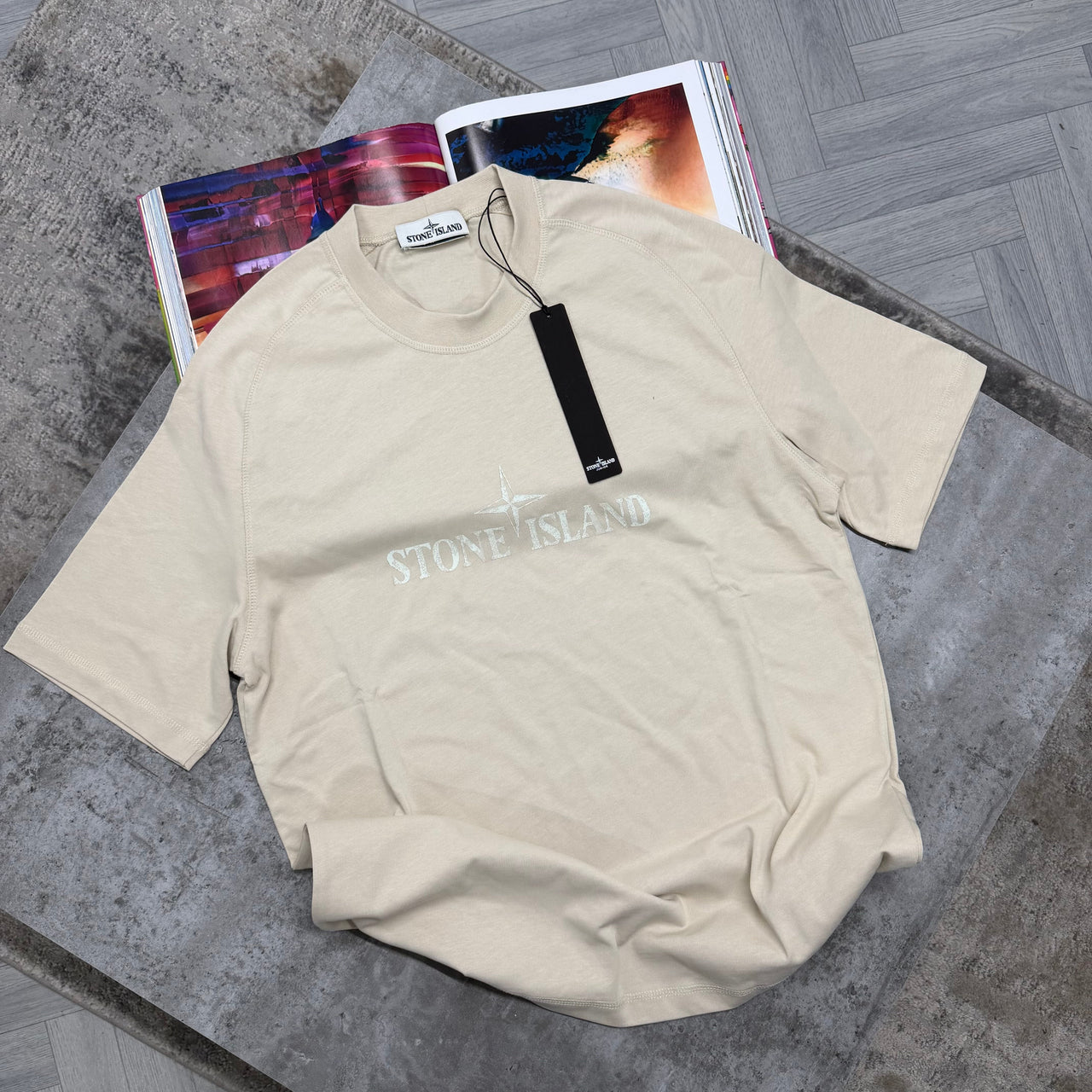 SI COMPASS T SHIRT - BEIGE
