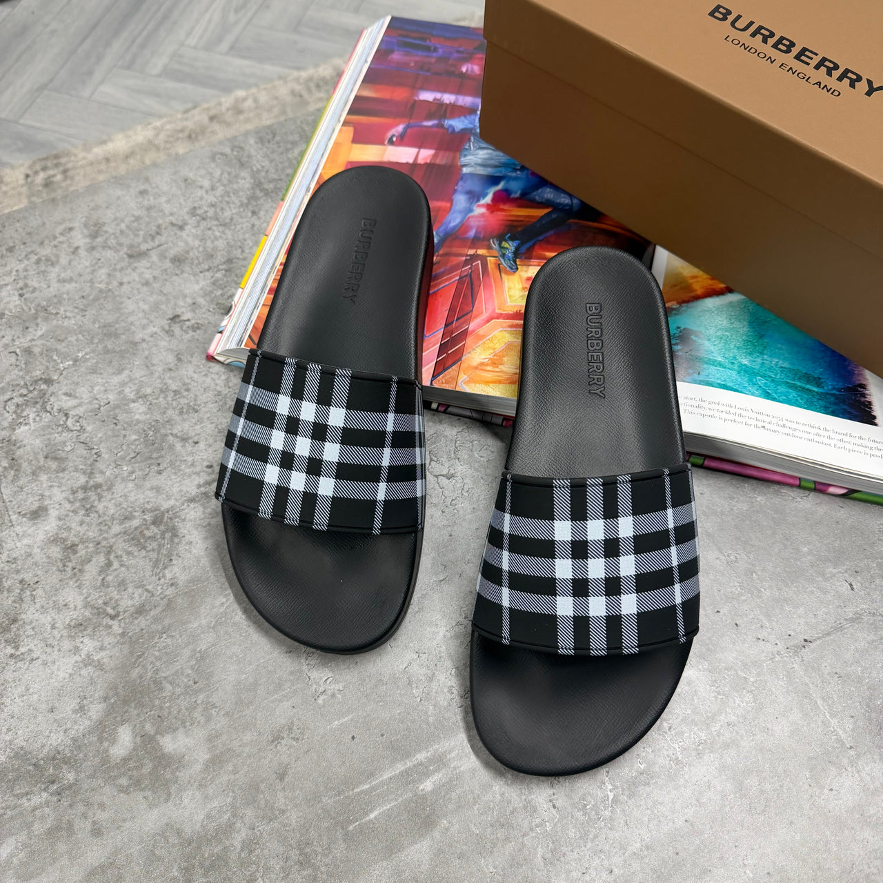 (PRE ORDER) BBR SLIDES - BLACK / GREY