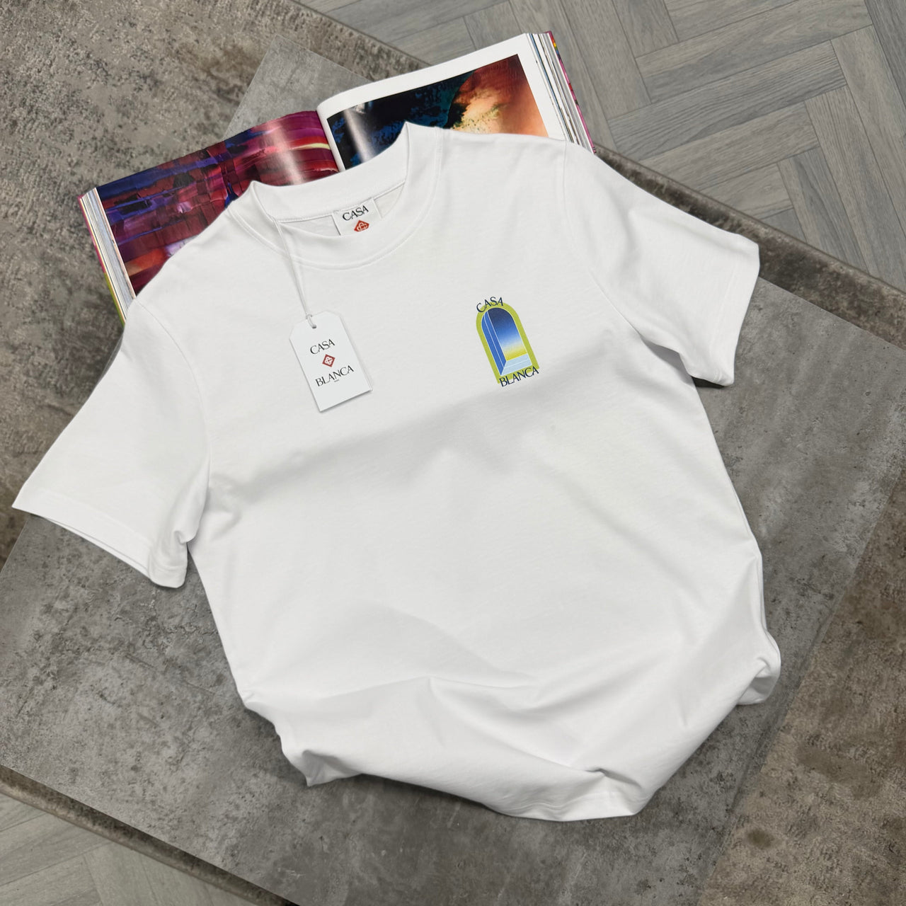 CB ARCH LOGO T SHIRT - WHITE