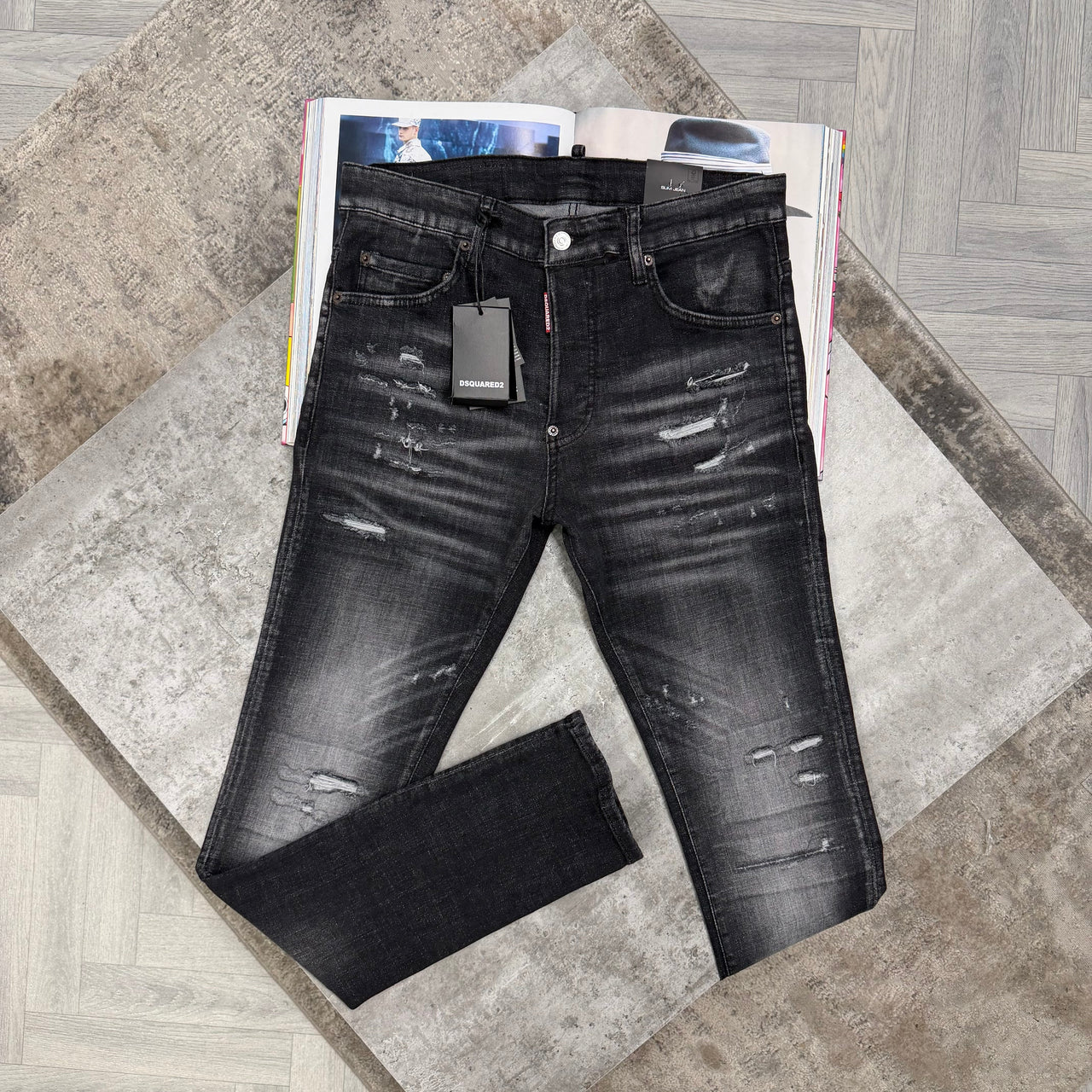 DSQ JEANS - BLACK